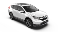 Predný trojštvrťový pohľad na model Honda CR-V