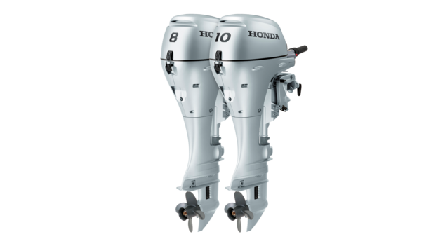 BF8 a BF10, predný trojštvrťový pohľad na motory.