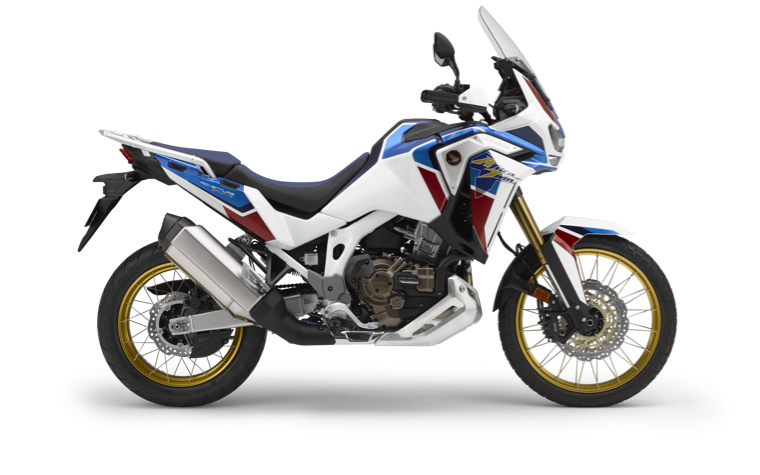 Štúdiový záber sprava na model Honda Africa Twin Adventure Sports