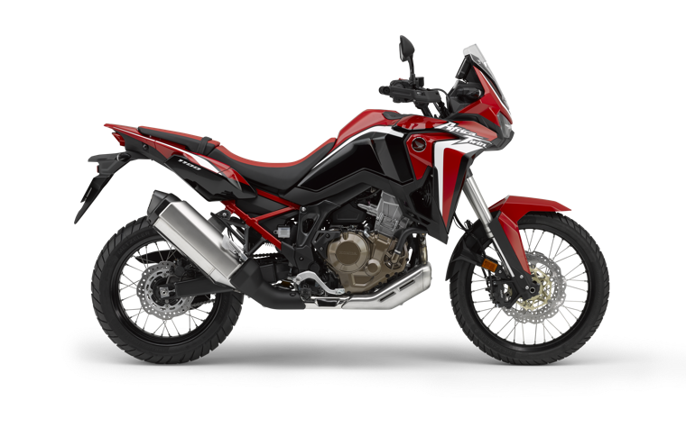 Štúdiový záver sprava na model Honda Africa Twin