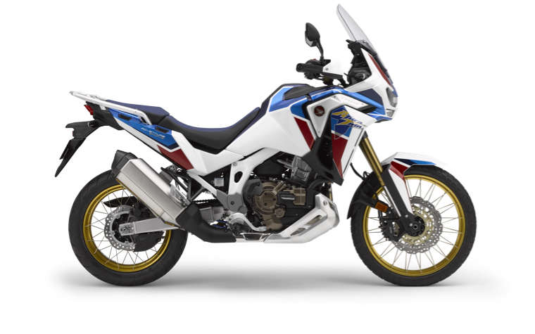 Štúdiový záber sprava na model Honda Africa Twin Adventure Sports