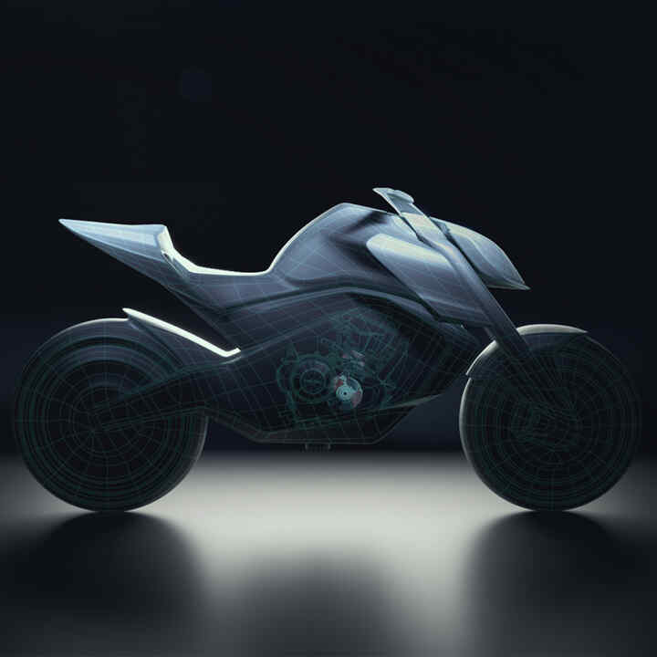 Bočný záber na Honda Hornet Concept.